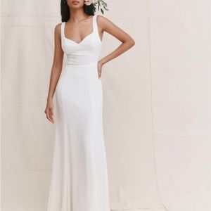NWT Reformation Lecce Dress, size 2, ivory